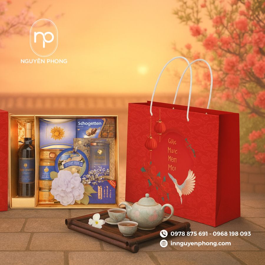 In túi giấy đựng quà tết tại TPHCM giá rẻ